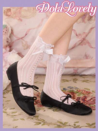 Dola Lovely Women's Bow Decor Casual Flat Loafers Valentine's Day