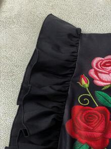 EMERY ROSE Women's Casual Ruffle Sleeve Printed Blouse - Multicolor - View 5