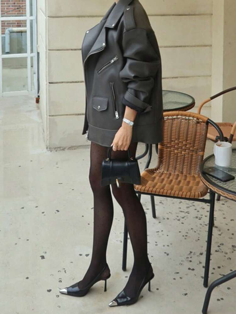 Tall Women's Polka Dot Lace Sexy Tights