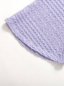 Girlism Teen Girls Outerwear Co-Ords Jacquard Flare Sleeve Jacket & Ditsy Floral Slip Dress, Sweet Casual Elegant - Mauve Purple - View 5