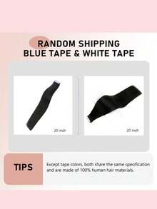 20 件直发胶带，100% 真人发质，适用于沙龙，丝滑无缝隐形铂金色，适合稀疏头发女性，自然外观，顶级品质米色胶带接发，万圣节服装 - S60 - 查看 11