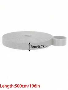1 Roll 39inches /196inches ,Reusable Fastening Tape Cable Ties, Multi-Purpose Cord Organizer, Computer And TV Wire Storage, Data Cable Management Tie - Multicolor - View 17
