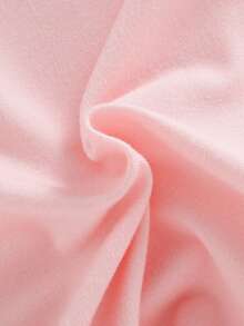 SHEIN Playful Pals 6件套女婴幼儿新生儿0-3岁春夏新款可爱印花灰色、藏青色、粉色T恤短裤套装 - 粉色 - 查看 8