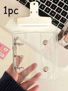 Mini 3-Ring Macaron Binder Cover, Dual Snap DIY Organizer Album, Fits 3-Inch Postcards, Kpop Idol Cards, School & Office Supplies, Photo Album, Durable Loose Leaf Notebook Cover, Planner & Note Taking - Multicolor - View 5