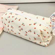 1 件清新小花铅笔盒，高美感学生桌面文具收纳袋返校，返校，学校用品