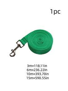 1pc Pet Leash. Sturdy And Durable, Suitable For Long Walks. Comes With A High-Quality Hook That Is Durable, Bite-Proof, And Rust-Proof; Suitable For Small, Medium, And Large Dogs - Green - View 6