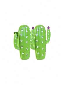 SHEIN 2pcs Beach Towel Clip Summer Portable Chair Holder Large Plastic Clothes Clip Parrot Watermelon Flamingo Ice Cream Pineapple Cactus Coconut Tree Style Clothesline, Graduation Season, Back To School Season Towel Clip - Multicolor - View 26