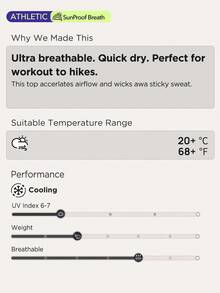 OutZeal 女士户外运动健身服长袖速干透气网眼修身圆领上衣 - 紫色 - 查看 6