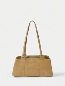 SHECARRY Women's Tote Bag, Fashion Versatile Shoulder Bag, Large Capacity Handbag - Brown - View 3