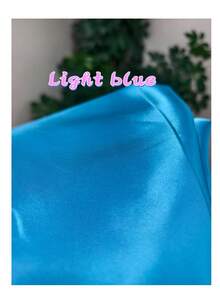 1 Tấm vải satin giả lụa trơn, mịn và mềm mại, bóng mượt, thích hợp cho các dự án thủ công DIY đám cưới và làm rèm cửa. - Nhiều màu - Xem 70
