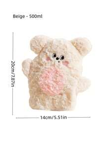 Bear Design Hot Water Bottle, Cute Animal Pattern Hand Warmer, Soft Cover For Adults, Leak-Proof Portable Heating Bag For Winter, Long Lasting Body Warmth For Home & Office, Perfect Cozy Comfort Gift Idea - Multicolor - View 7