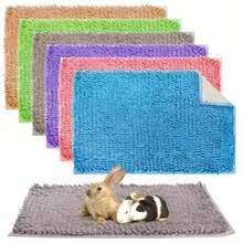 1pc Washable Guinea Pig Pad, Rabbit Cage Liner, Guinea Pig Fleece Mat, Reusable Bedding Pee Pad, Suitable For Small Animals, Rabbits - Multicolor - View 4