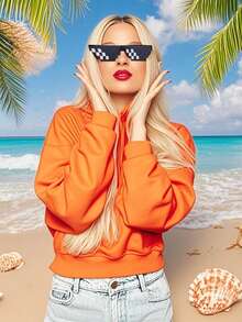 1-10个装什锦糖果色玻璃杯，带金属星星装饰，非常适合夏季海滩、假日派对和户外活动！ - 黑色 - 查看 4