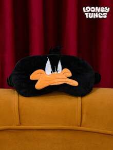 LOONEY TUNES X Joivida Daffy Duck Embroidered Polyester Sleep Mask - Black - View 4