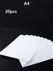 20/100张 250gsm 厚双面哑光硬纸板 白色 黑色 牛皮色 A4 (8.26*11.69 英寸) 素描绘画 彩色铅笔 手工 DIY 厚硬纸 - 250 gsm - 查看 6