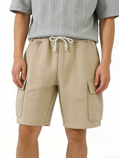 Manfinity Sport Corelite 男士纯色休闲宽松抽绳运动短裤