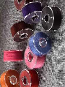 9pcs/25pcs/36pcs Sewing Machine Bobbin Threads, Easy Mini, Handmade Sewing Thread, Portable Handheld Punching Thread, Pre-Wound Spool Thread, DIY Embroidery Thread, Suitable For Embroidery And Sewing Machine - Multicolor - View 5