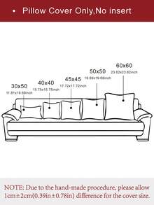 1/2 Vỏ gối họa tiết lá cây và quả, kiểu dáng retro, chất liệu jacquard chenille, thích hợp sử dụng hàng ngày trong nhà, trên ghế sofa, giường ngủ, làm vỏ gối trang trí, phù hợp cho mùa xuân, hè, thu và đông, dùng được quanh năm (không bao gồm ruột gối). - trắng - Xem 3