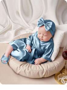 Newborn Baby Girl Cute Photography Props - Baby Blue - View 1