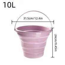 Xô gấp gọn di động, xô nhựa dày cầm tay tiện dụng, thích hợp cho xe hơi, nhà cửa, ký túc xá, du lịch, câu cá, cắm trại ngoài trời. - Nhiều màu - Xem 6