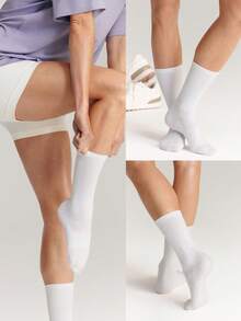 GLOWMODE 2双装儿童舒适发光柔软无缝袜头logo宽松袜户外日常休闲穿着