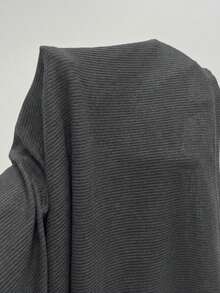 Miaspire Chân váy xếp ly màu trơn thanh lịch cỡ lớn, phù hợp cho công sở, chân váy màu xám mùa thu cho nữ, mùa hè, mùa xuân, nữ. - Màu xám đen - Xem 7