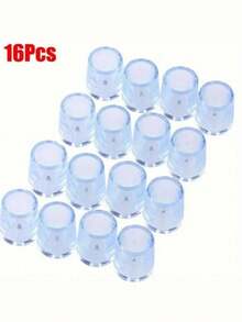 4/8/12/16 件装硅胶椅腿套，防滑圆形家具脚套（硅胶材质富有弹性），适用于抛光金属表面，地板保护垫 - 彩色 - 查看 9