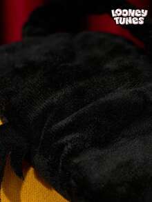 LOONEY TUNES X Joivida Daffy Duck Embroidered Polyester Sleep Mask - Black - View 7