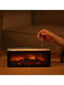 Sound Wave Technology Cold Fog Flame Oil Diffuser Oz Aromatherapy Humidifier With Timer And Automatic Closing Function, Suitable For Spa, Home, Yoga, Office And Bedroom. - Multicolor - View 6