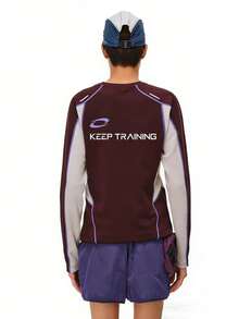 Manfinity Acti Log Men's Outdoor Casual Graphic Print Round Neck Long Sleeve T-Shirt - Multicolor - View 2