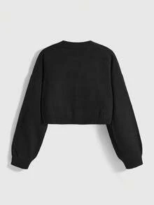 ROMWE Goth 哥特式暗黑神秘植物蛇形刺绣宽松针织开衫 - 綠色 - 查看 2