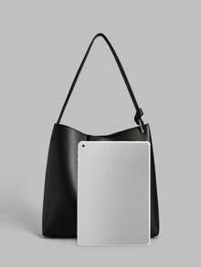 Ontre Women's Black High Capacity Commuter Shoulder Bag - Black - View 4