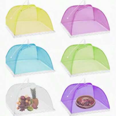 1pc Mesh Food Cover, Foldable Storage,Suitable For Family Table, Party Party, Prevent Insect Bites, Highly Attractive And High Cost Performance