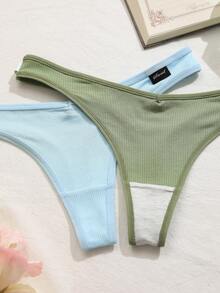 Lowkey Lull 7pcs/Set Women Seamless Thong Panties - Multicolor - View 3