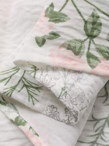 DAZY Women's Mid-Length Floral Print Nightgown, Spring/Summer - White - View 7