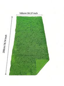 1pc Artificial Moss Grass Mat, Realistic Moss Carpet, All-Season Synthetic Moss Turf Mat, Artificial Moss Lawn Carpet, Fake Moss Grass Mat, Moss Grass Carpet, Artificial Moss Lawn Mat, Non-Shedding Landscaping Mat - Green - View 6