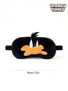 LOONEY TUNES X Joivida Daffy Duck Embroidered Polyester Sleep Mask - Black - View 6