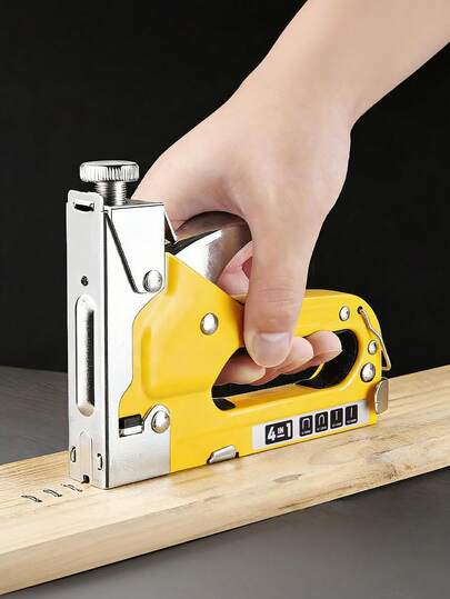 Manual Stapler Set - 4-In-1 Stapler For Wood, Fabric, Furniture, Roofing Felt - Staple Gun, 1600 Nails And 800 Nails Set Available