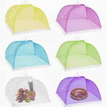 1pc Mesh Food Cover, Foldable Storage,Suitable For Family Table, Party Party, Prevent Insect Bites, Highly Attractive And High Cost Performance - Yellow - View 2