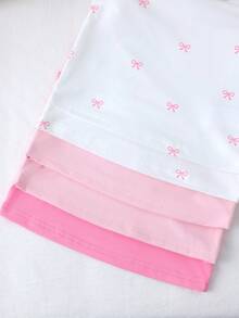 SHEIN 5件/套 女童白色纯色优雅可爱蕾丝边舒适时尚吊带背心 - 彩色 - 查看 5