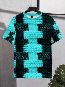 Manfinity LEGND Men's 3D Digital Texture Print T-Shirt