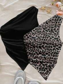 Soleia Women's Sleeveless Asymmetrical Hem Ruched Shoulder Casual Top, Summer Spring - Multicolor - View 5