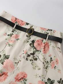 GlowEve CURVE 大码女式碎花系带半身裙 - 彩色 - 查看 6