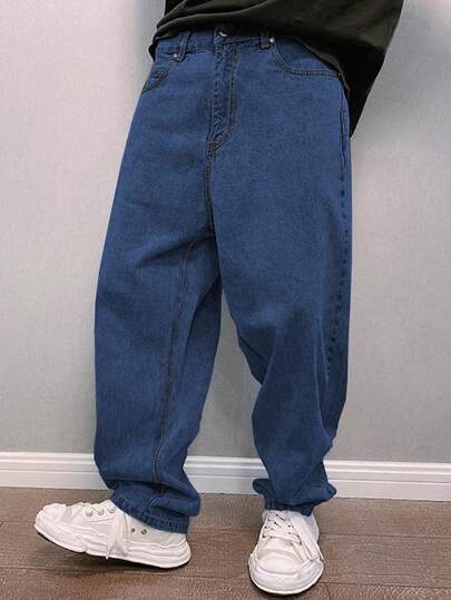 GALLERY FADE Jeans à jambe fuselée pour hommes grande taille