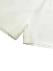 GlowEve 2026 New Spring/Summer French Chic Fashion Design Brown Camisole Square Neck Fitted Slim Tank Top + Elastic Waist White Wide Leg Shorts 2 Piece Casual Vacation Outfit For Women - Multicolor - View 4