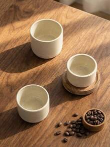 Cirelle 手工陶瓷咖啡杯 - 独一无二的手工马克杯，适用于茶和浓缩咖啡，温馨的家居装饰和贴心的节日礼物 - 彩色 - 查看 3