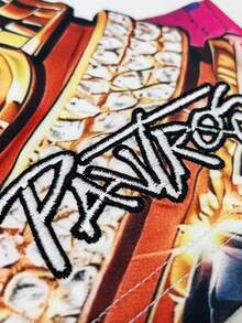 PAVTROS 男士嘻哈印花刺绣短袖T恤 - 彩色 - 查看 2