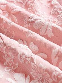 Glamine Charm Đầm ngắn trễ vai lãng mạn kiểu Pháp thời trang dành cho nữ - Hồng - Xem 7