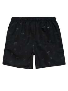 Zalmeno 男士简约印花休闲泳装 - 黑色 - 查看 2