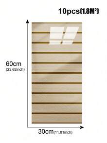 20/50 Tấm ốp tường tự dính vân gỗ kích thước 23.6"X11.8" /19.4 Sq. Ft, gạch ốp tường PVC tự dính chống thấm nước - Giấy dán tường cho nhà bếp, phòng khách, phòng ngủ, tường TV (bóng) - Nhiều màu - Xem 3